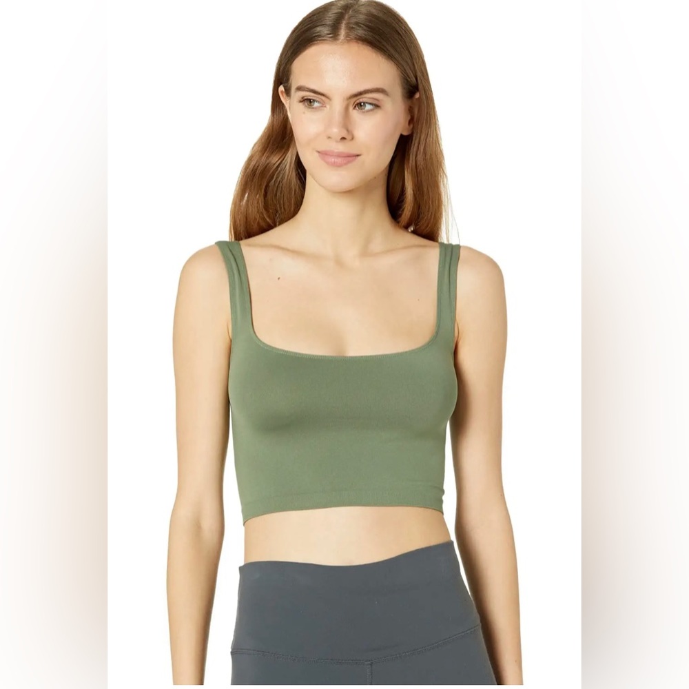 NWT Free People Scoop Neck Crop Army Various sizes